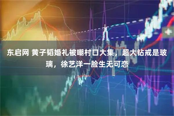 东启网 黄子韬婚礼被嘲村口大集，超大钻戒是玻璃，徐艺洋一脸生无可恋