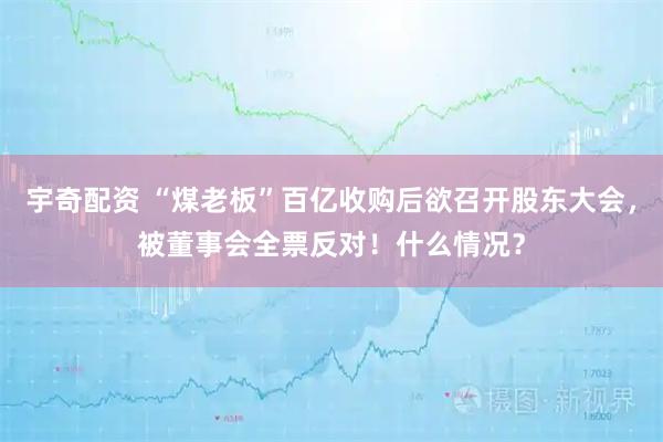 宇奇配资 “煤老板”百亿收购后欲召开股东大会，被董事会全票反对！什么情况？